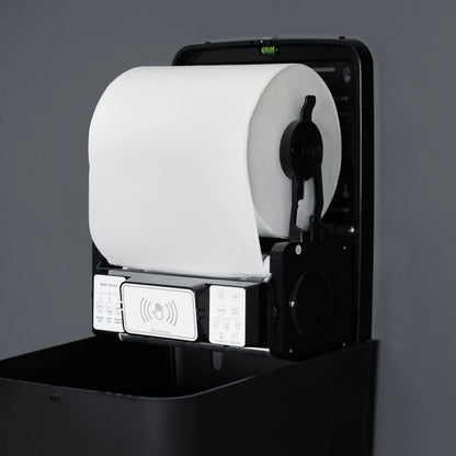 SemyTop Sensor Handtuchrollenspender, schwarz matt