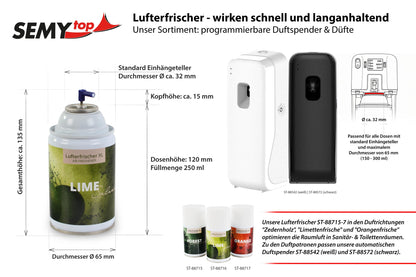 SemyTop Lufterfrischer XL "Lime Splash", 12 x 250 ml