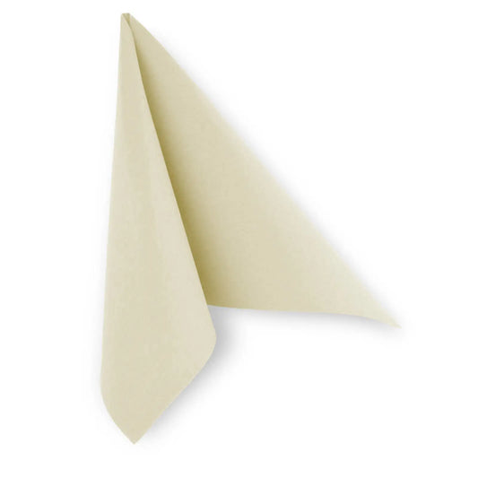 SemyTop Servietten "Point-to-Point", 38 x 38 cm, creme, 1/4-Falz, 16 x 50 Stück