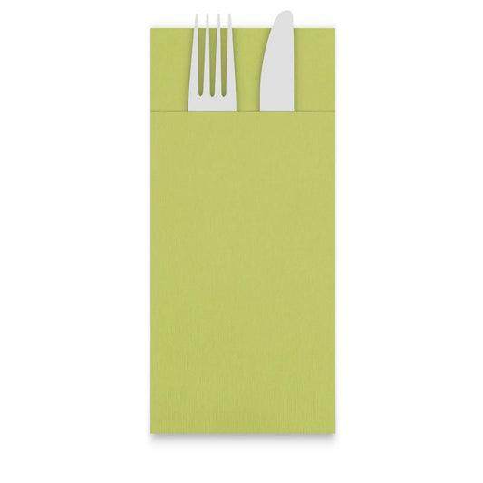 SemyTop Bestecktaschen "Point-to-Point", 32 x 38 cm, kiwi, 1/8-Falz, 25 x 50 Stück