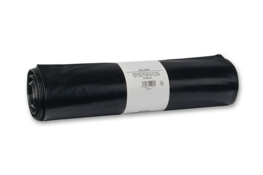 Funny LDPE-Regenerat Müllsäcke, schwarz, Typ 100, 120 l, 700 x 1.100 mm, 10 Rollen à 15 Stück