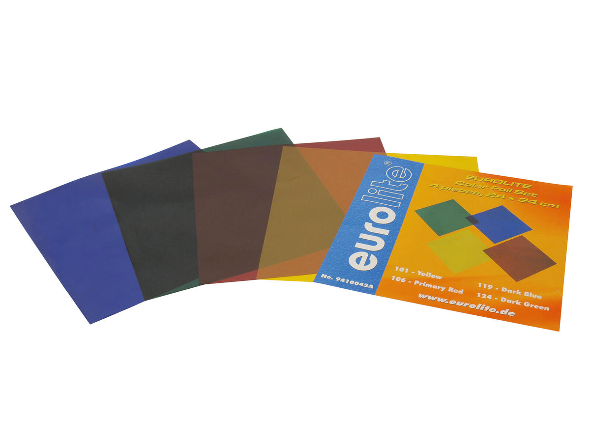 Eurolite Farbfolienset 24x24cm PAR-64 vier Farben