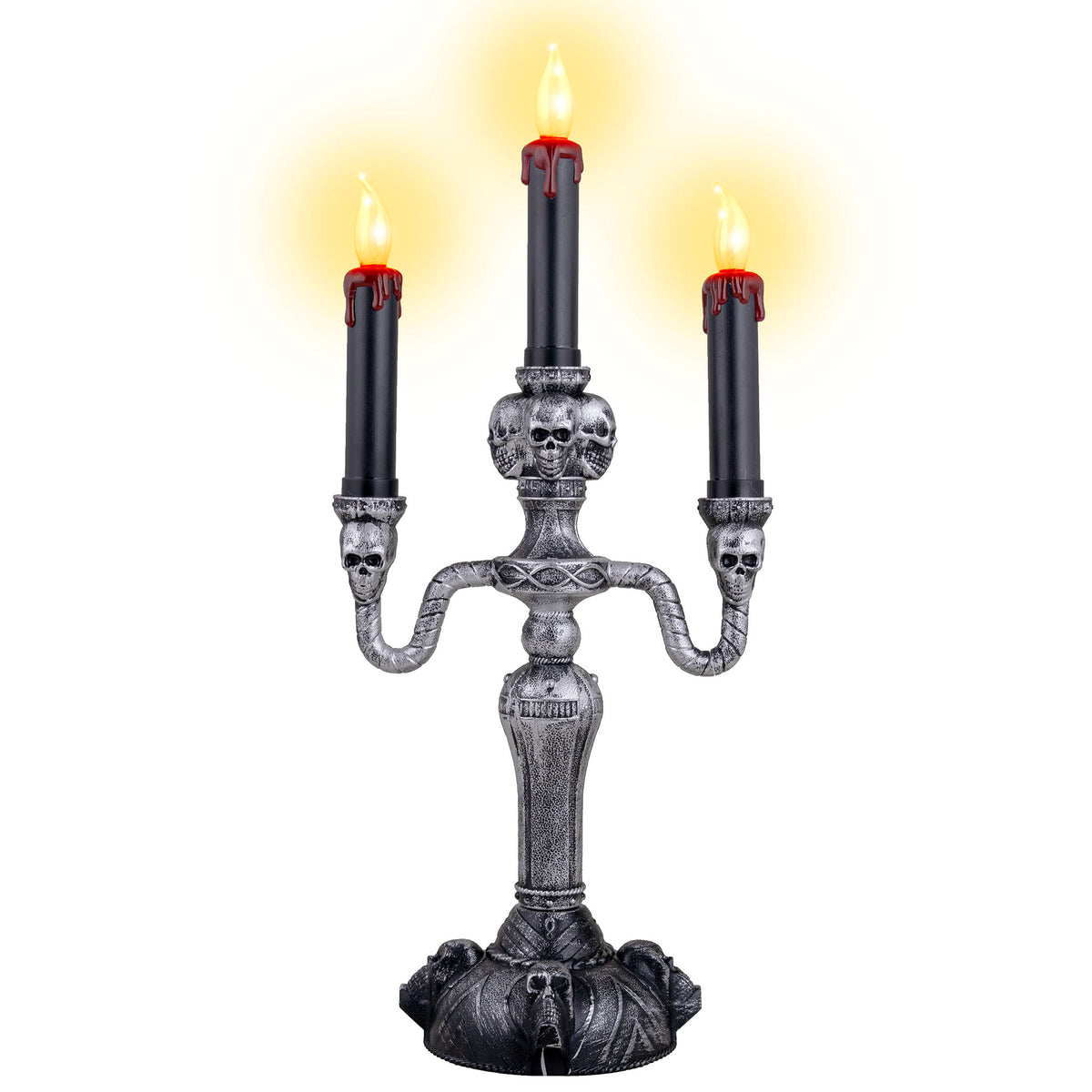 Kerzenständer mit 3 LED-Kerzen