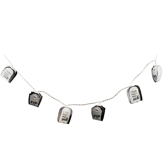 Lichterkette 10 LED Grabsteine