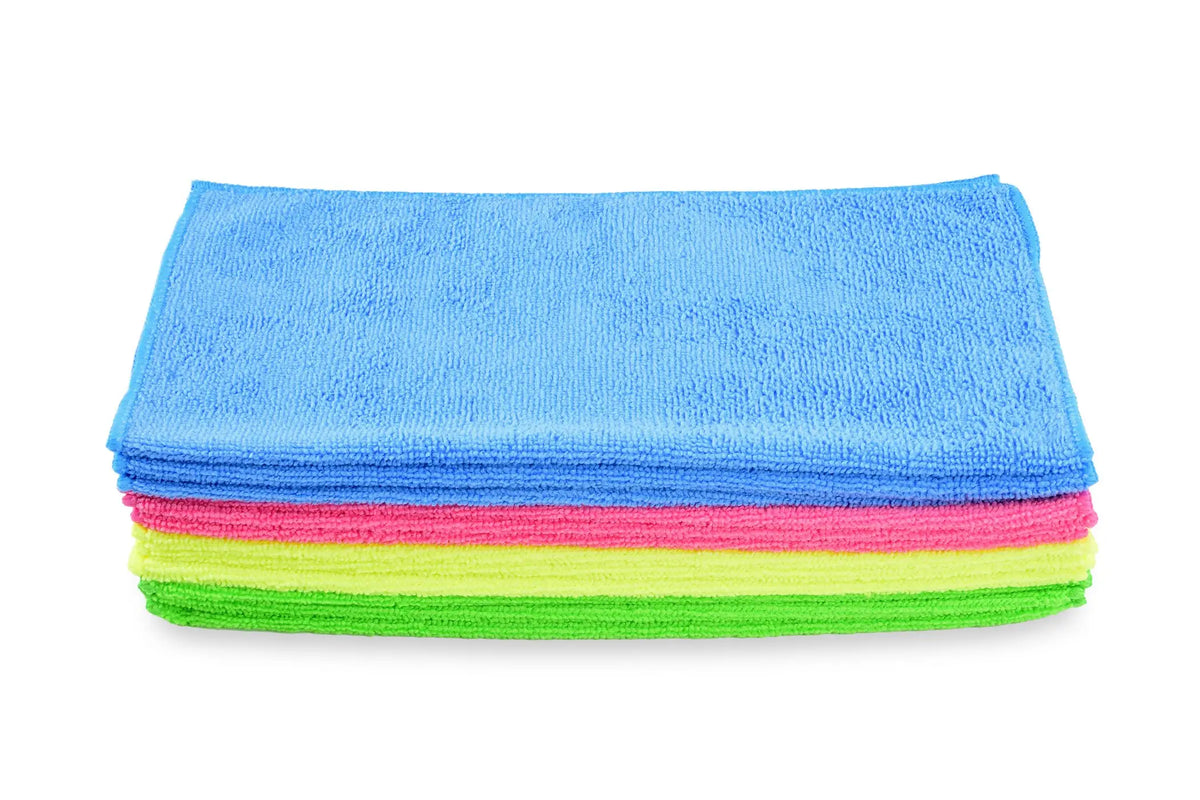 SemyTop Mikrofasertücher 4-farbig zu je 3 Stück vorsortiert, EXTRA, 32x32cm, 25 x 12 Stück