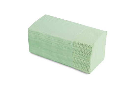 QUICKY Papierhandtuch, V-Falz, 2-lagig, recycling grün, 25 x 22 cm, 4.000 Blatt