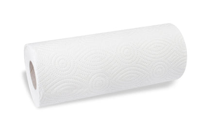 QUICKY Küchenrolle, 3-lagig, 45 Blatt, Zellstoff weiß, 12 x 4 Rollen