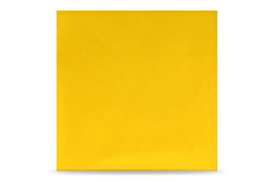 QUICKY Servietten, 2-lagig, 40 x 40 cm, 1/4-Falz, gelb, 28 x 50 Stück