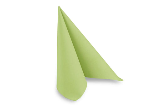 QUICKY Airlaid-Servietten 40 x 40 cm, kiwi, 1/4-Falz, 16 x 50 Stück