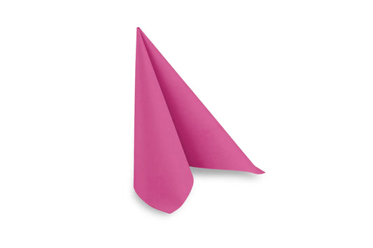 QUICKY Airlaid-Servietten 40 x 40 cm, fuchsia, 1/4-Falz, 16 x 50 Stück