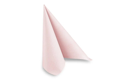 QUICKY Airlaid-Servietten 40 x 40 cm, zart rosa, 1/4-Falz, 16 x 50 Stück