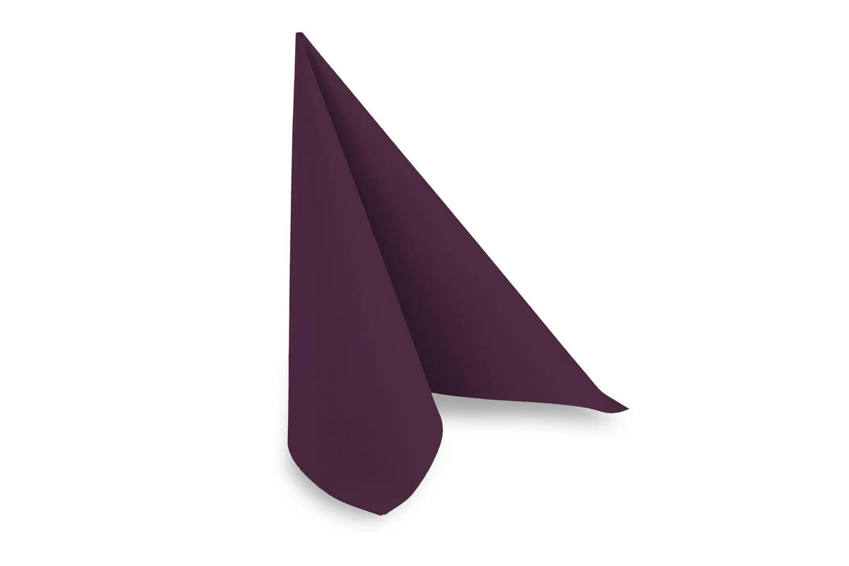 QUICKY Airlaid-Servietten 40 x 40 cm, pflaume, 1/4-Falz, 16 x 50 Stück