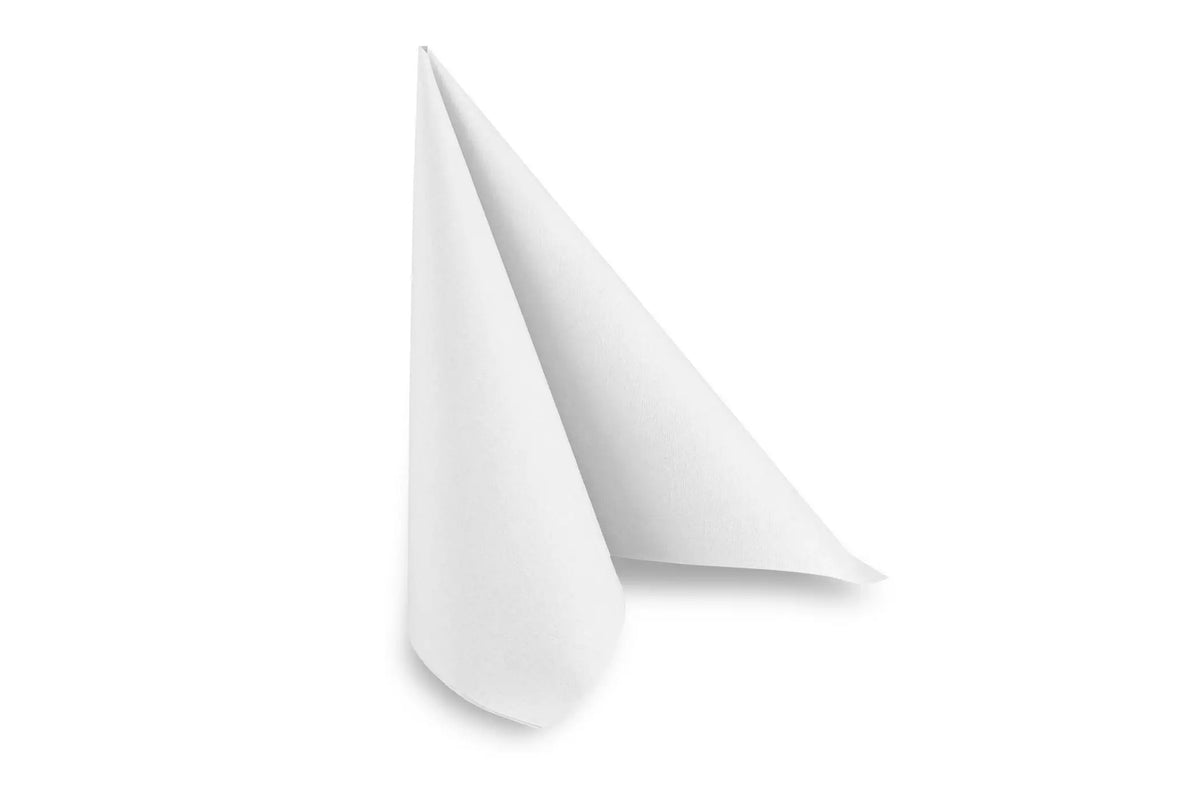 QUICKY Airlaid-Servietten 40 x 40 cm, weiß, 1/4-Falz, 16 x 50 Stück