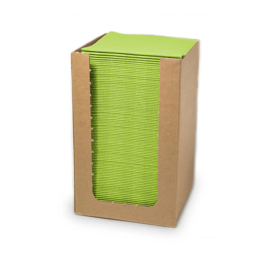 QUICKY Airlaid-Servietten 20 x 20 cm, kiwi, 1/4-Falz, 15 x 100 Stück