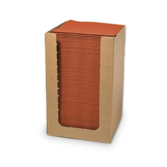 QUICKY Airlaid-Servietten 20 x 20 cm, terracotta, 1/4-Falz, 15 x 100 Stück