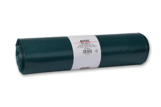 QUICKY LDPE-Regenerat Müllsacke, blau, Typ 100, 120 l, 700 x 1.100 mm, 10 Rollen à 20 Stück