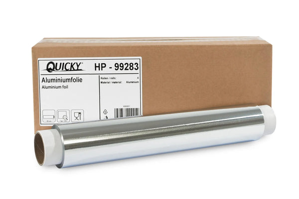 QUICKY Aluminiumfolie, 29 cm, Typ 100, lose, 4 Rollen