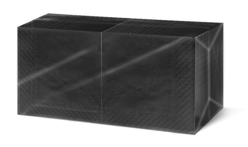 Servietten | 24x24cm | Schwarz